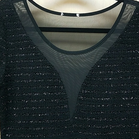 Black Long Sleeved Evening Dress - Picture 2 of 5